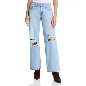 Levis Low Loose Jeans Women 26 Straight Leg Relaxed Fit Boho Casual Classwic NWT